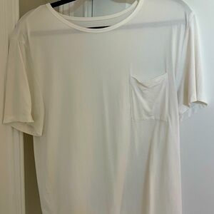 Cozy Earth White Pocket Tee